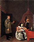 Gerard ter Borch The Message painting